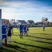 group of football player under blue sky