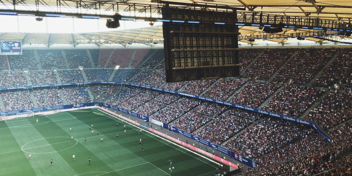 aerial photography of ballpark