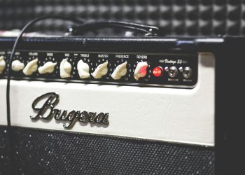 black and white Bugera guitar amplifier